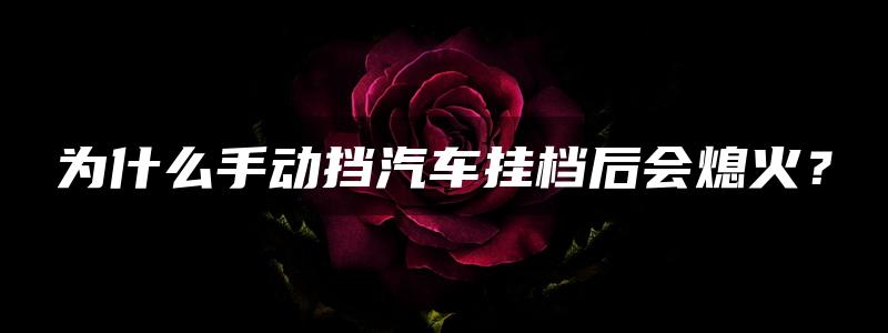 为什么手动挡汽车挂档后会熄火？