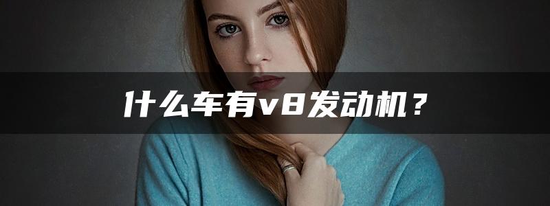 什么车有v8发动机？