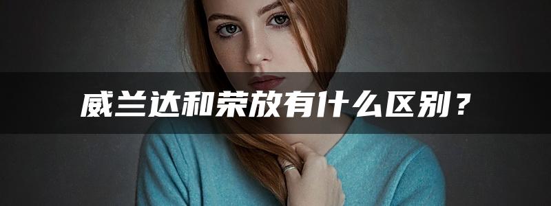 威兰达和荣放有什么区别？