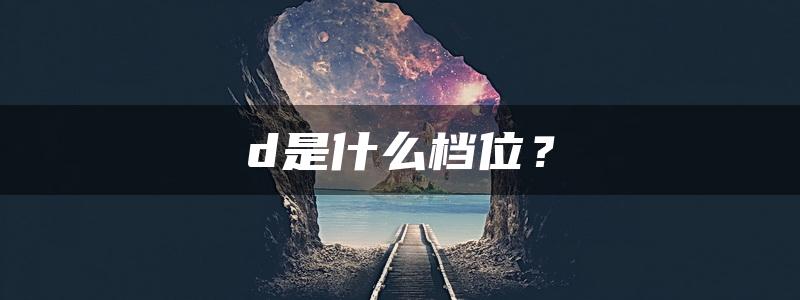 d是什么档位？