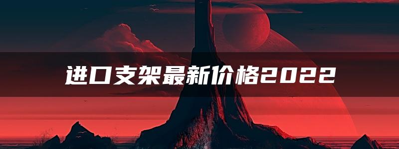 进口支架最新价格2022