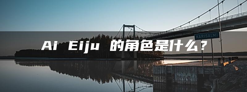 Ai Eiju 的角色是什么？