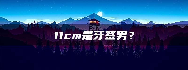 11cm是牙签男？