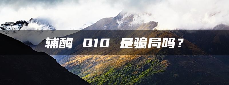 辅酶 Q10 是骗局吗？