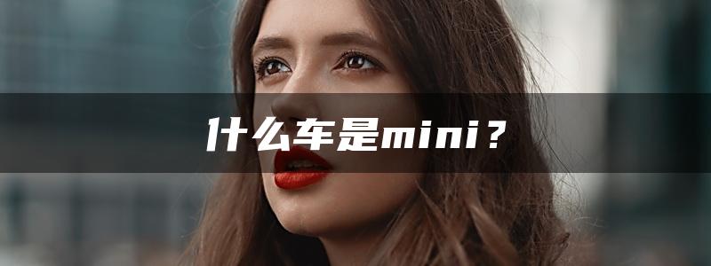 什么车是mini？