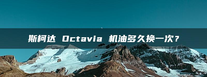 斯柯达 Octavia 机油多久换一次？