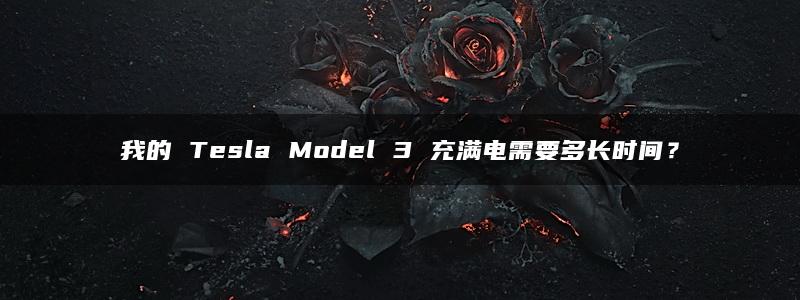 我的 Tesla Model 3 充满电需要多长时间？