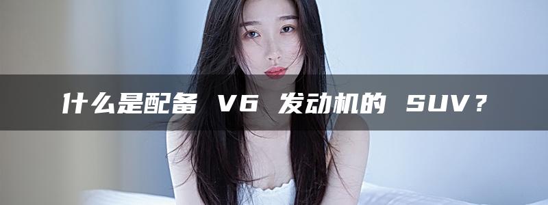 什么是配备 V6 发动机的 SUV？