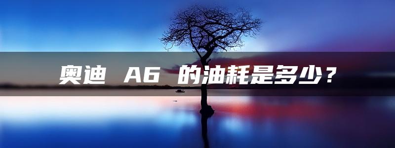 奥迪 A6 的油耗是多少？