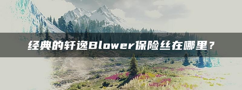 经典的轩逸Blower保险丝在哪里？