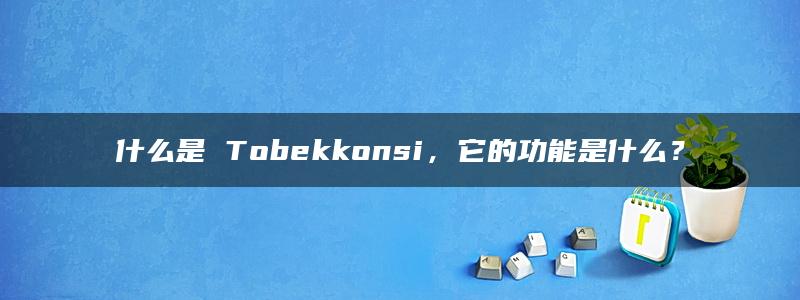 什么是 Tobekkonsi，它的功能是什么？