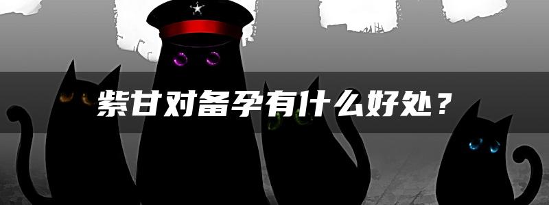 紫甘对备孕有什么好处？