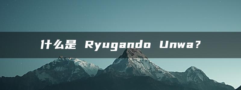 什么是 Ryugando Unwa？