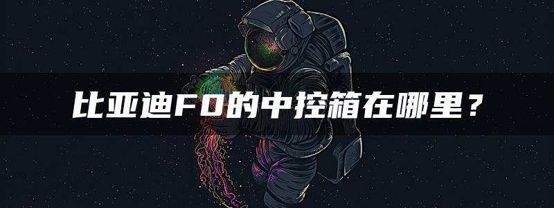 比亚迪F0的中控箱在哪里？