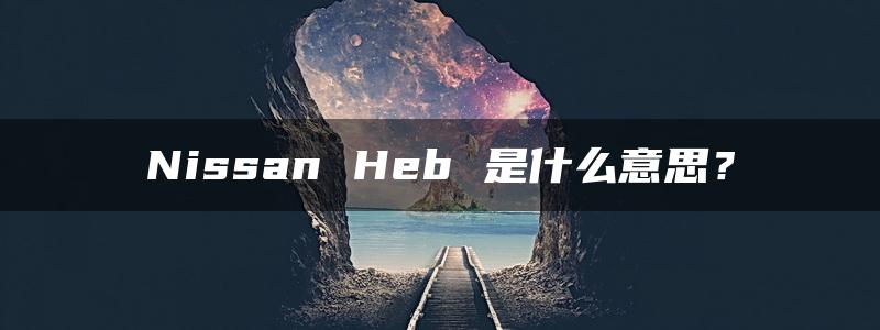 Nissan Heb 是什么意思？