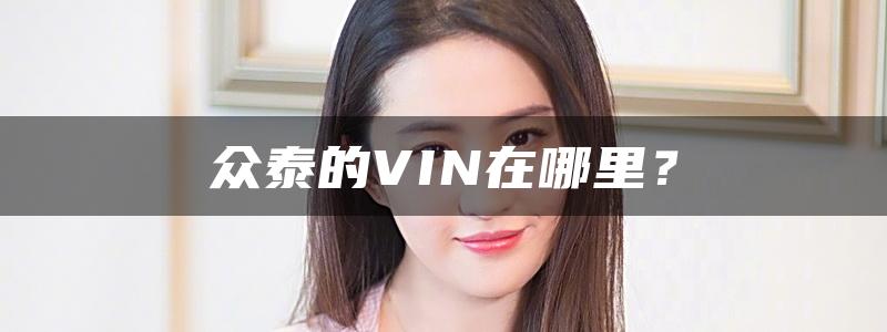 众泰的VIN在哪里？