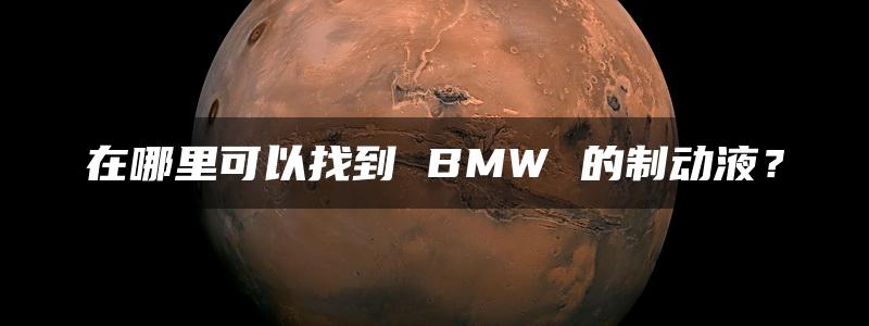 在哪里可以找到 BMW 的制动液？