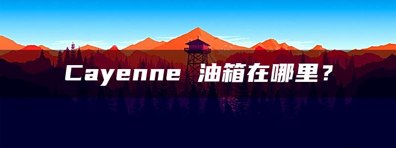 Cayenne 油箱在哪里？