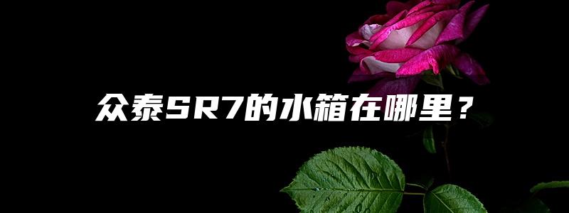 众泰SR7的水箱在哪里？