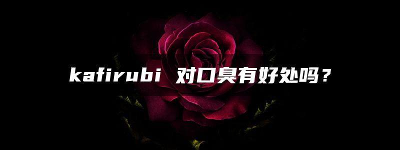 kafirubi 对口臭有好处吗？