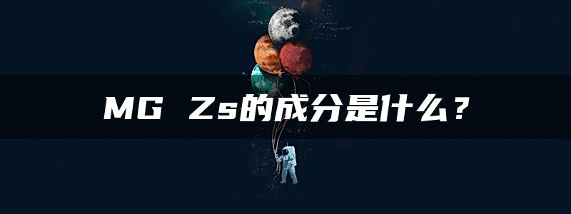 MG Zs的成分是什么？