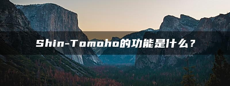 Shin-Tomoho的功能是什么？