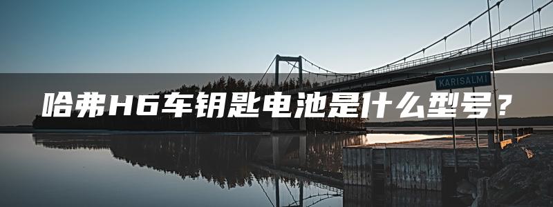 哈弗H6车钥匙电池是什么型号？