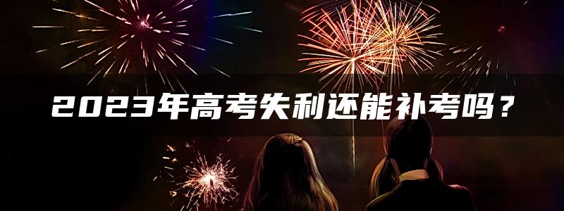 2023年高考失利还能补考吗？