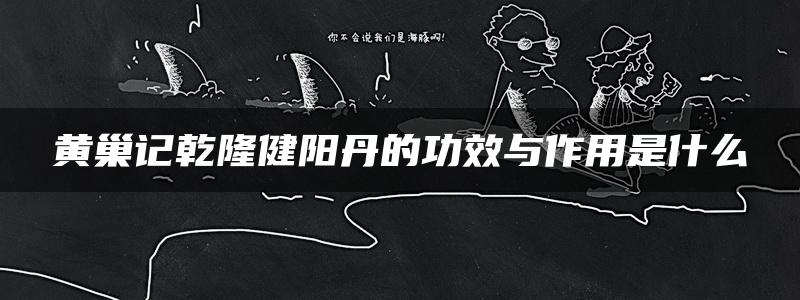 黄巢记乾隆健阳丹的功效与作用是什么