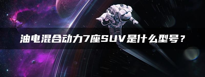 油电混合动力7座SUV是什么型号？