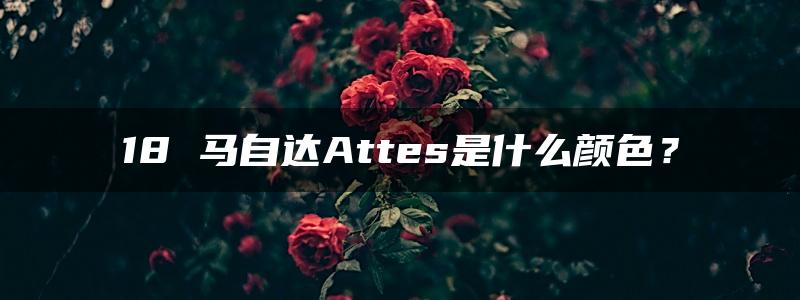 18 马自达Attes是什么颜色？