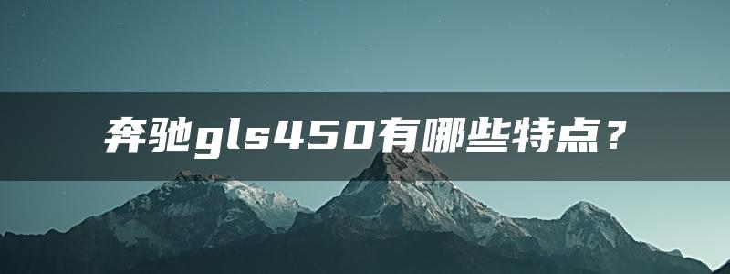 奔驰gls450有哪些特点？