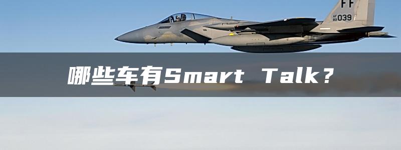 哪些车有Smart Talk？