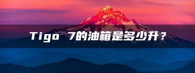 Tigo 7的油箱是多少升？