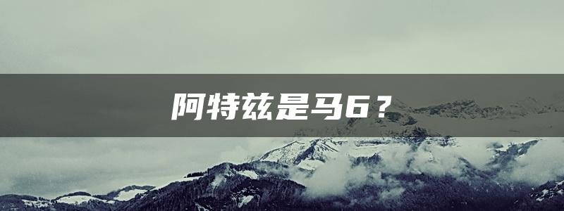 阿特兹是马6？