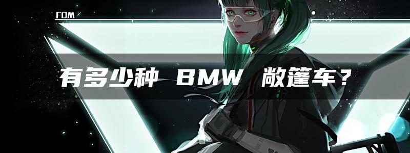 有多少种 BMW 敞篷车？