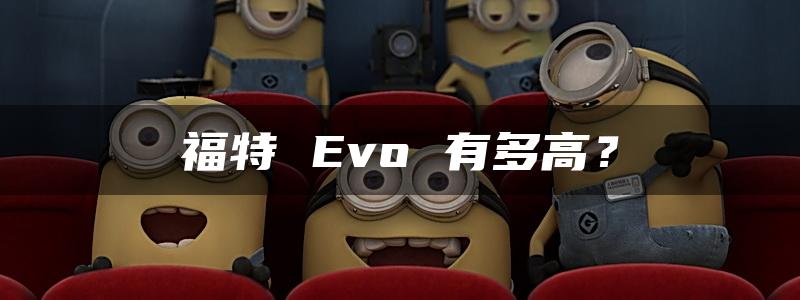 福特 Evo 有多高？