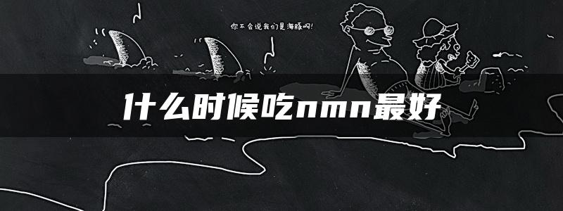 什么时候吃nmn最好