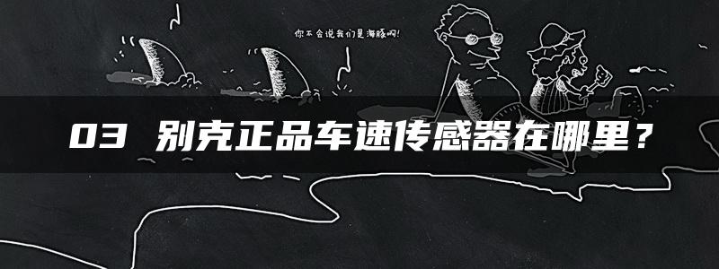 03 别克正品车速传感器在哪里？