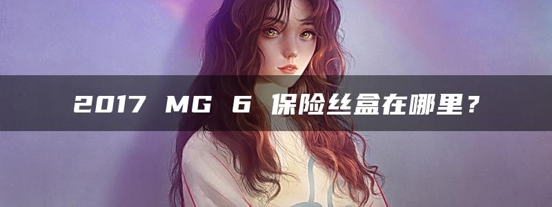 2017 MG 6 保险丝盒在哪里？