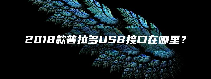 2018款普拉多USB接口在哪里？