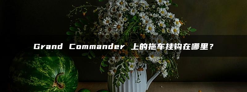 Grand Commander 上的拖车挂钩在哪里？