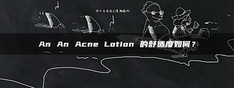 An An Acne Lotion 的舒适度如何？