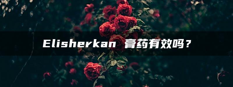 Elisherkan 膏药有效吗？