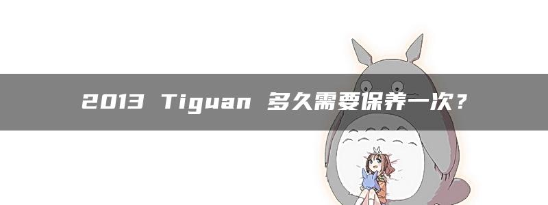 2013 Tiguan 多久需要保养一次？