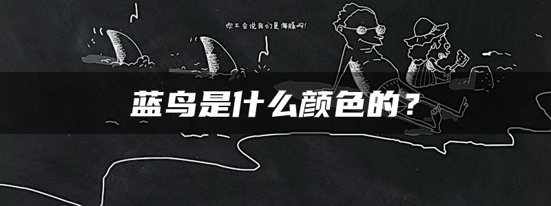 蓝鸟是什么颜色的？