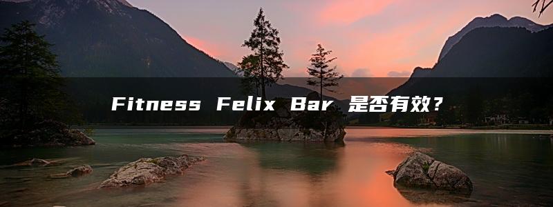 Fitness Felix Bar 是否有效？