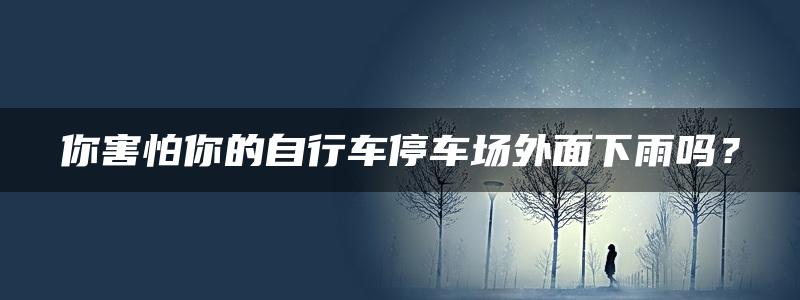 你害怕你的自行车停车场外面下雨吗？