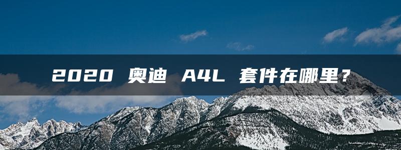 2020 奥迪 A4L 套件在哪里？