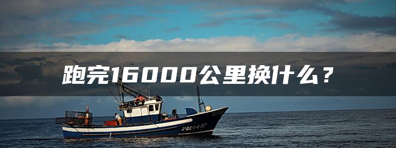 跑完16000公里换什么？